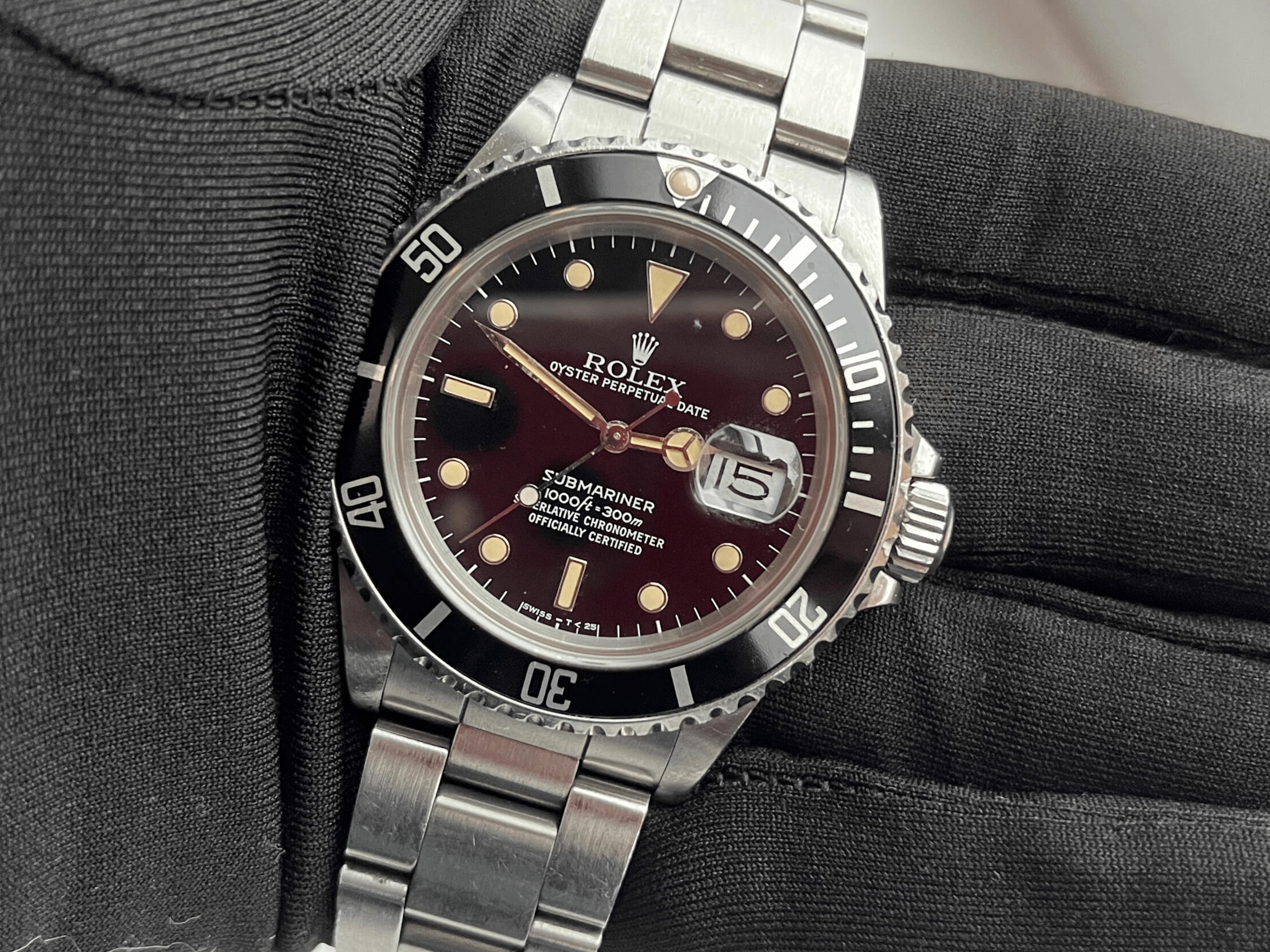 Exemple de zubmariner 16610 en vente en 2025 Early Rolex Submariner 16610 with an original Zubmariner Flat-S dial